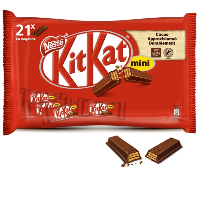 Mini barres de chocolat au lait KITKAT